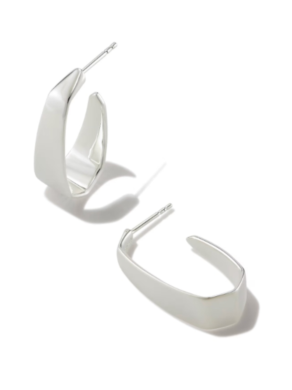 Kendra Scott Sterling Silver Small Cadence Hoop Earrings